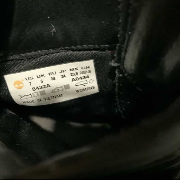 Timberland Earthkeepers Glancy ankle boots black heels Size 7/ 38 - Picture 11 of 15